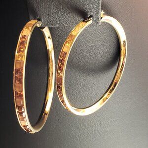RARE Atelier Swarovski x Viktor & Rolf | "Frozen" Rose Gold Hoops